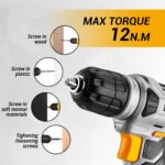 DEKOPRO Tool Set：Tool Kit with 8V Cordless Drill,Tool Box with Drill,Hand Drill ... - Image 6