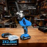 FULLYEA Reciprocating Saw Cordless, 0-3500SPM Variable Speed Reciprocating Saws ... - Image 4
