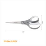 Fiskars All Purpose Scissors, High Performance Cutting, Stainless Steel Blades, ... - Image 3