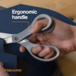 Fiskars All Purpose Scissors, High Performance Cutting, Stainless Steel Blades, ... - Image 6