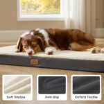 Bedsure Dog Beds Large Sized Dog - Comfy Flat Pet Beds with Removable Washable C... - Image 5