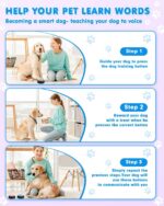 Acools Dog Buttons for Communication, 4 Dog Talking Button Set, Speaking Buttons... - Image 5