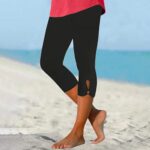 GOHRSHA Women Capris High Waist Yoga Pants - Hollow Out Comfy Stretchy Seamless ... - Image 3