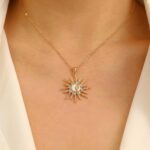 14K Gold Plated Pendant Necklace for Women - Dainty Tiny Pendant Choker, Delicat... - Image 3