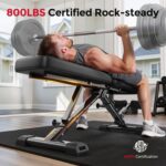FLYBIRD WB5 Weight Bench, ASTM-Certified 800LBS Adjustable Weight Bench Workout ... - Image 3