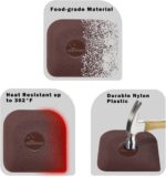 Pan Scraper, 5 Pcs Pot Scraper Plastic, Pot Scraper Non Scratch for Cast Iron, P... - Image 6