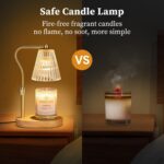 seenlast Candle Warmer Lamp with Timer Dimmer Adjustable Height for New Home Bed... - Image 5