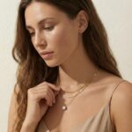 WomenGifts Layered Gold Necklaces for Women, 14K Gold Sterling Silver Plated Dai... - Image 3