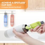 3 in 1 Cup Lid Gap Cleaning Brush Set, Multifunctional Bottle Cleaning Brush, Si... - Image 3