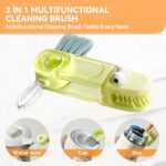 3 in 1 Cup Lid Gap Cleaning Brush Set, Multifunctional Bottle Cleaning Brush, Si... - Image 5