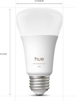 Philips Hue Smart LED A19 Bulb 2-Pack, White Color Ambiance, E26 Base, 7.2W, Ful... - Image 3