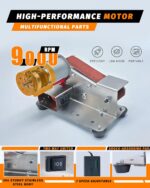 Mini Belt Sander, Electric Small Sander Knife Making Supplies, 7 Adjustable Spee... - Image 4