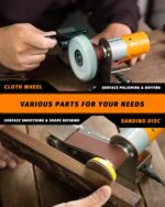 Mini Belt Sander, Electric Small Sander Knife Making Supplies, 7 Adjustable Spee... - Image 7