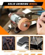 Mini Belt Sander, Electric Small Sander Knife Making Supplies, 7 Adjustable Spee... - Image 8