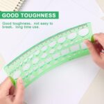 Tamaki Circle Template Measuring Geometry Ruler Geometric Drawings Stencils Rule... - Image 6