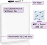 Mr. Pen- Dry Erase Board, 14” x 11” with a Black Dry Erase Marker, White Frame, ... - Image 3