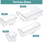 WOWBOX 25 PCS Clear Plastic Drawer Organizer Set, 4 Sizes Desk Drawer Divider Or... - Image 3