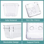 WOWBOX 25 PCS Clear Plastic Drawer Organizer Set, 4 Sizes Desk Drawer Divider Or... - Image 4