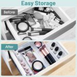 WOWBOX 25 PCS Clear Plastic Drawer Organizer Set, 4 Sizes Desk Drawer Divider Or... - Image 5