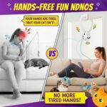 Interactive Cat Toys for Indoor Cats: Automatic Flying Bird Feather Wand Chase E... - Image 4