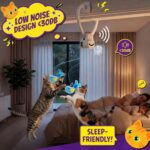 Interactive Cat Toys for Indoor Cats: Automatic Flying Bird Feather Wand Chase E... - Image 7