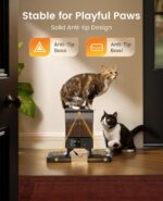 oneisall Automatic Cat Feeder for 2 Cats, 20 Cups/5L Automatic Cat Food Dispense... - Image 6