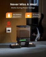 oneisall Automatic Cat Feeder for 2 Cats, 20 Cups/5L Automatic Cat Food Dispense... - Image 7