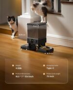 oneisall Automatic Cat Feeder for 2 Cats, 20 Cups/5L Automatic Cat Food Dispense... - Image 10