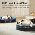Bedsure Orthopedic Dog Beds Large Sized Dog - 360° Oval Bolster Large Dogs Bed f... - Image 3