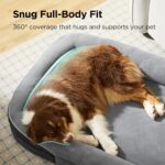 Bedsure Orthopedic Dog Beds Large Sized Dog - 360° Oval Bolster Large Dogs Bed f... - Image 4