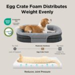 Bedsure Orthopedic Dog Beds Large Sized Dog - 360° Oval Bolster Large Dogs Bed f... - Image 5