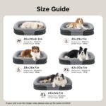 Bedsure Orthopedic Dog Beds Large Sized Dog - 360° Oval Bolster Large Dogs Bed f... - Image 7