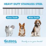 GLADOG Professional 5 in 1 Dog Grooming Scissors Set with Safety Round Tips, Sha... - Image 5