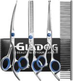 GLADOG Professional 5 in 1 Dog Grooming Scissors Set with Safety Round Tips, Sha... - Image 8