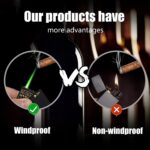 Jet Torch Lighter, Green Flame Ace Card Lighter, Metal Poker Design Windproof Re... - Image 3