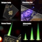 Jet Torch Lighter, Green Flame Ace Card Lighter, Metal Poker Design Windproof Re... - Image 4