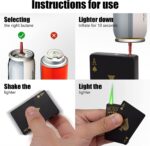Jet Torch Lighter, Green Flame Ace Card Lighter, Metal Poker Design Windproof Re... - Image 7