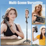 4 in 1 Magnetic Tripod Pocket Selfie Stick Extendable Cell Phone Stand Portable ... - Image 7