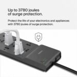 Belkin 12-Outlet Surge Protector Power Strip w/ 12 AC Outlets & 8ft Flat Plug, U... - Image 4
