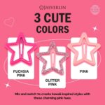 JASVERLIN 36 Pcs Star Snap Hair Clips, Y2k Colorful Cute Barrettes for Women Gir... - Image 7