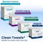 Clean Skin Club Clean Towels XL®, 100% USDA Biobased Face Towel, Disposable Face... - Image 11