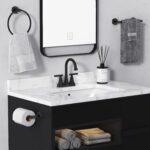 Bathroom Faucets for Sink 3 Hole, Hurran 4 inch Matte Black with Pop-up Drain an... - Image 7