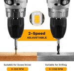 Power Drill Cordless: DEKOPRO Cordless Drill 20V Electric Power Drills Set Tool ... - Image 5