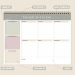 Weekly To Do List Notepad, Undated Planner with 52 Sheets (8.5''x11''), Desk Wee... - Image 3