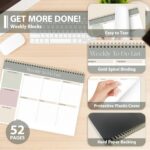 Weekly To Do List Notepad, Undated Planner with 52 Sheets (8.5''x11''), Desk Wee... - Image 5