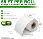 Clover Flex Paper Rolls 2 1/4" x 55’ Thermal Receipt Paper – 10 Rolls Pack - BPA... - Image 4