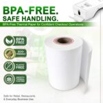 Clover Flex Paper Rolls 2 1/4" x 55’ Thermal Receipt Paper – 10 Rolls Pack - BPA... - Image 8