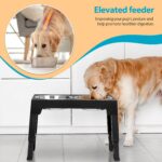 Niubya Elevated Dog Bowls with 2 Stainless Steel Dog Food Bowls, Raised Dog Bowl... - Image 6