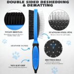 2PCS Pet Grooming Tools - Double-Sided Brush for Shedding and Bathing, Suitable ... - Image 8