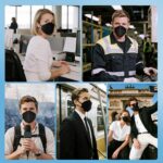 akgk KN95 Face Masks 50 Pack for Adults, 5-Ply Black Disposable Face Mask Agains... - Image 9